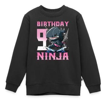 Shark Ninja I'm 9 - Action Unterwasser Geburtstag - Kinder Premium Organic Sweatshirt - Schwarz - Vorne - AI Model Kid Female (0cm)