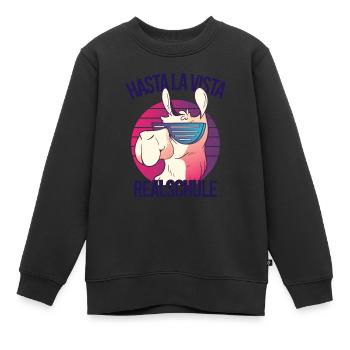 Hasta La Vista Realschule Geschafft - Kinder Premium Organic Sweatshirt - Schwarz - Vorne - AI Model Kid Female (0cm)