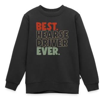 Bester Leichenwagenfahrer aller Zeiten - Kinder Premium Organic Sweatshirt - Schwarz - Vorne - AI Model Kid Female (0cm)