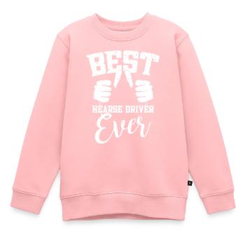 Bester Leichenwagenfahrer aller Zeiten - Kinder Premium Organic Sweatshirt - Rosa - Vorne - AI Model Kid Female (0cm)