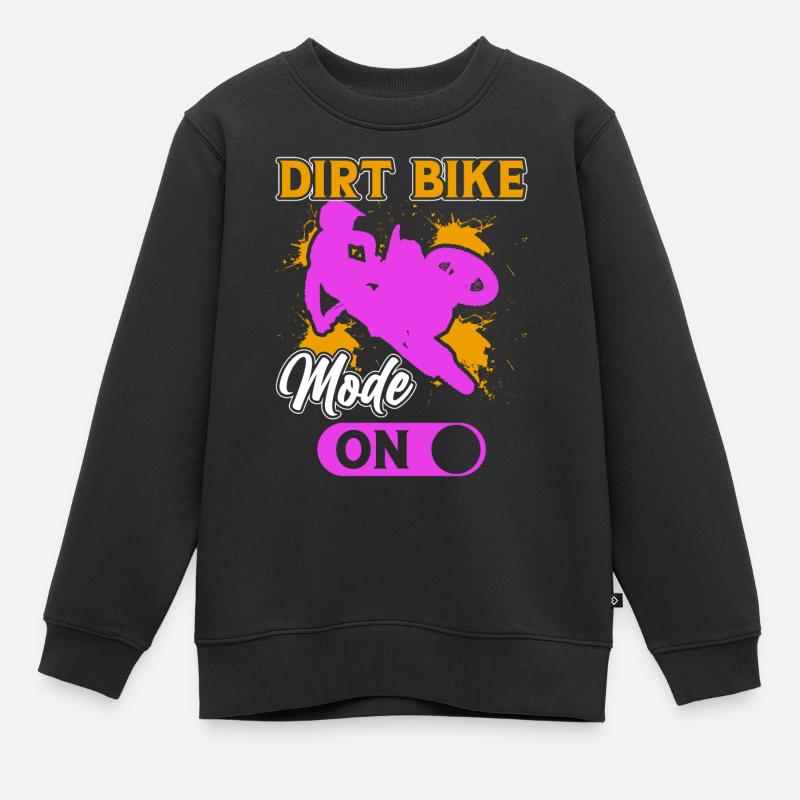 Motocross - Kinder Premium Organic Sweatshirt - Schwarz