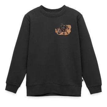 Tarentule I Tarantula Terrarium Motif pour - Sweat Premium enfant bio - noir - Devant - AI Model Kid Female (0cm)