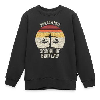 Vintage Retro Philadelphia Schule des Vogelrechts - Kinder Premium Organic Sweatshirt - Schwarz - Vorne - AI Model Kid Female (0cm)