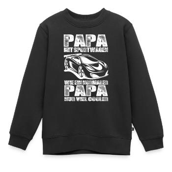 Sportwagen - Kinder Premium Organic Sweatshirt - Schwarz - Vorne - AI Model Kid Female (0cm)