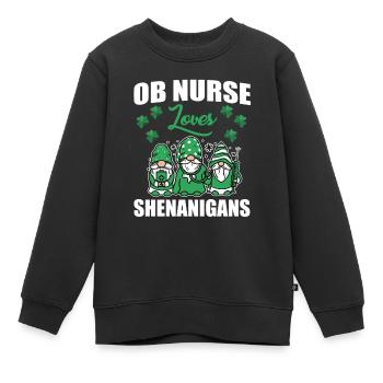 Retro Fährschiff Bekleidung Containerschiff - Kinder Premium Organic Sweatshirt - Schwarz - Vorne - AI Model Kid Female (0cm)