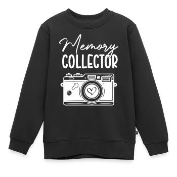 Lustiges Fotograf Geschenk Fotografie - Kinder Premium Organic Sweatshirt - Schwarz - Vorne - AI Model Kid Female (0cm)