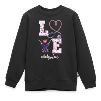 Retro Ferry Vêtements Porte-conteneurs - Sweat Premium enfant bio - noir - Devant - AI Model Kid Female (0cm)