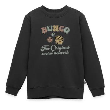 Retro Vintage Bunco Der ursprüngliche Bunco Player - Kinder Premium Organic Sweatshirt - Schwarz - Vorne - AI Model Kid Female (0cm)