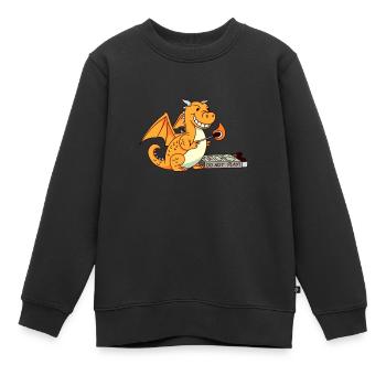 Lustiger Spielt Mit Streichhölzern Humor Ironie - Kinder Premium Organic Sweatshirt - Schwarz - Vorne - AI Model Kid Female (0cm)