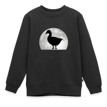 Geese Moon Goose breeder Goose goose - Kids Premium Organic Sweatshirt - black - Front - AI Model Kid Female (0cm)