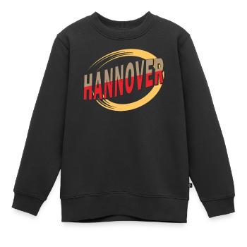 HANNOVER - Kinder Premium Organic Sweatshirt - Schwarz - Vorne - AI Model Kid Female (0cm)