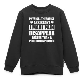 Physiotherapeut - Kinder Premium Organic Sweatshirt - Schwarz - Vorne - AI Model Kid Female (0cm)