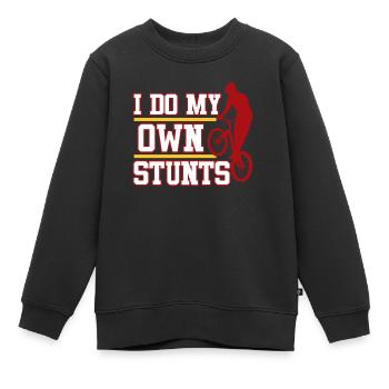 Je fais le mien - Sweat Premium enfant bio - noir - Devant - AI Model Kid Female (0cm)
