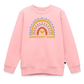Infirmière en endoscopie Rainbow - Sweat Premium enfant bio - rose - Devant - AI Model Kid Female (0cm)