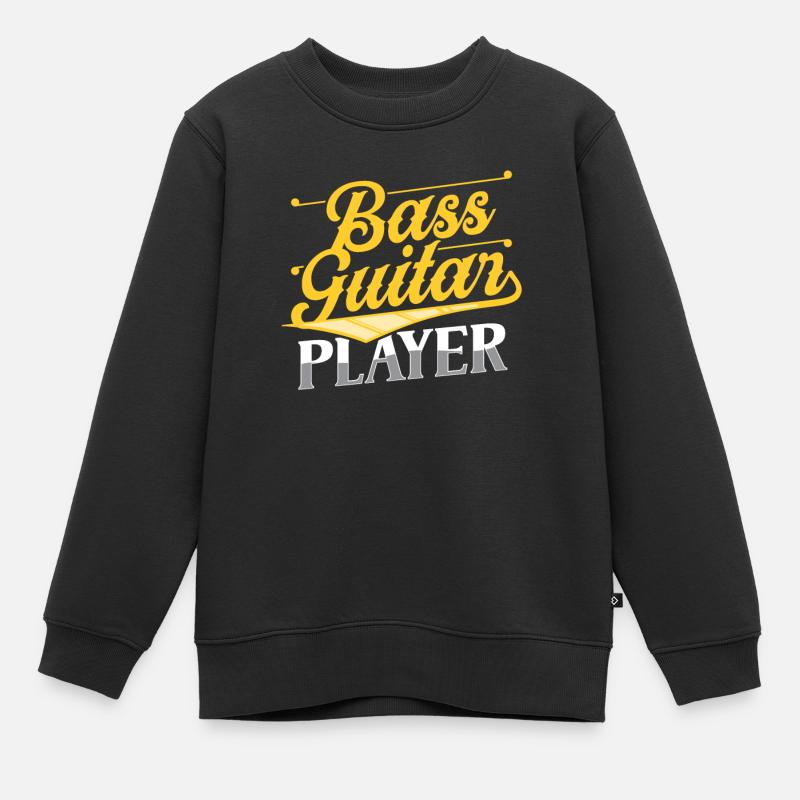 Guitariste Basse Bassiste Basse Musicien de guitare basse - Sweat Premium enfant bio - noir