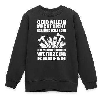 Handwerker - Kinder Premium Organic Sweatshirt - Schwarz - Vorne - AI Model Kid Female (0cm)