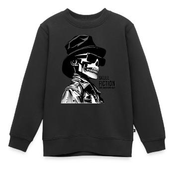Crâne Fiction Crâne Art - Sweat Premium enfant bio - noir - Devant - AI Model Kid Female (0cm)