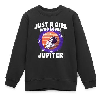Mädchen Jupiter Geschenk - Kinder Premium Organic Sweatshirt - Schwarz - Vorne - AI Model Kid Female (0cm)