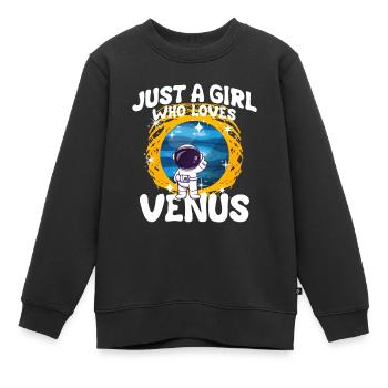 Mädchen Venus Geschenk - Kinder Premium Organic Sweatshirt - Schwarz - Vorne - AI Model Kid Female (0cm)