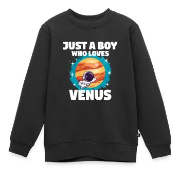 Venus Planet Geschenk - Kinder Premium Organic Sweatshirt - Schwarz - Vorne - AI Model Kid Female (0cm)
