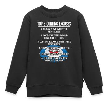 Locken - Kinder Premium Organic Sweatshirt - Schwarz - Vorne - AI Model Kid Female (0cm)