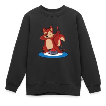 Locken - Kinder Premium Organic Sweatshirt - Schwarz - Vorne - AI Model Kid Female (0cm)