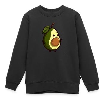 Avocado - Kinder Premium Organic Sweatshirt - Schwarz - Vorne - AI Model Kid Female (0cm)