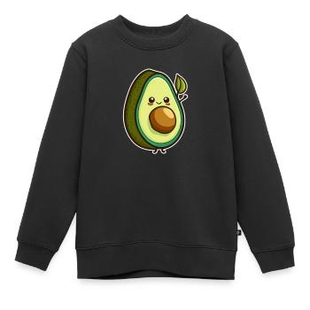 Avocado - Kinder Premium Organic Sweatshirt - Schwarz - Vorne - AI Model Kid Female (0cm)