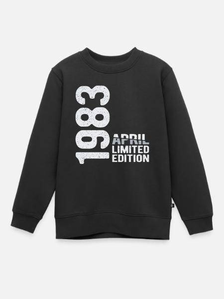 Avril 1983 édition limitée Année de naissance - Sweat Premium enfant bio - noir