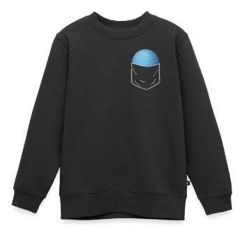Uranus - Kinder Premium Organic Sweatshirt - Schwarz - Vorne - AI Model Kid Female (0cm)