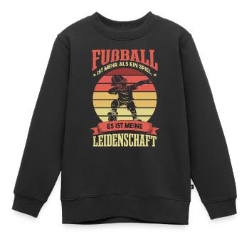 Fußball Fans Sprüche Kinder Fußballer - Kinder Premium Organic Sweatshirt - Schwarz - Vorne - AI Model Kid Female (0cm)