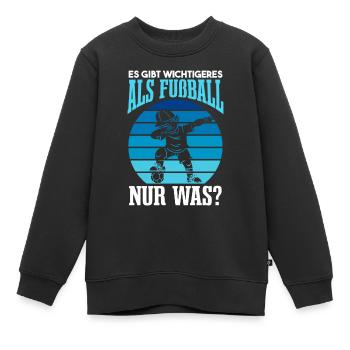 Dabbender Fußballer Dab Fußball Fan - Kinder Premium Organic Sweatshirt - Schwarz - Vorne - AI Model Kid Female (0cm)