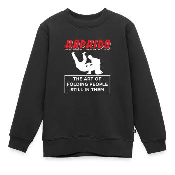 Hapkido Mixed Martial Arts Kampfsport Kampfkunst - Kinder Premium Organic Sweatshirt - Schwarz - Vorne - AI Model Kid Female (0cm)