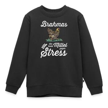 Brahma Hühner I Chicken Geflügel Motiv für - Kinder Premium Organic Sweatshirt - Schwarz - Vorne - AI Model Kid Female (0cm)