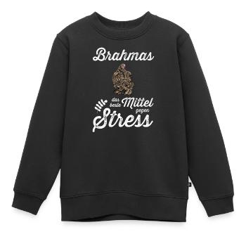 Brahma Hühner I Chicken Geflügel Motiv für - Kinder Premium Organic Sweatshirt - Schwarz - Vorne - AI Model Kid Female (0cm)