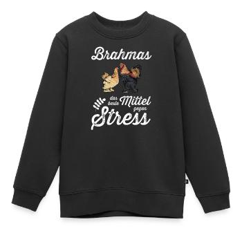 Brahma Hühner I Chicken Geflügel Motiv für - Kinder Premium Organic Sweatshirt - Schwarz - Vorne - AI Model Kid Female (0cm)