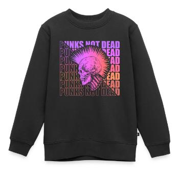 Punk Rock Pogo Anarchie Punks Punk Rocker Punk - Sweat Premium enfant bio - noir - Devant - AI Model Kid Female (0cm)