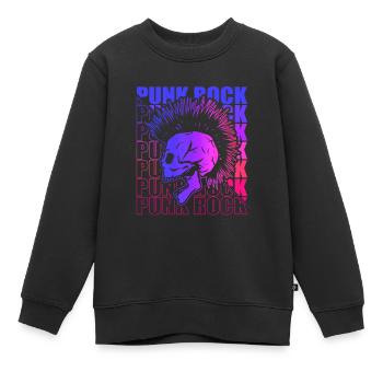 Punk Rock Pogo Anarchie Punks Punk Rocker Punk - Sweat Premium enfant bio - noir - Devant - AI Model Kid Female (0cm)