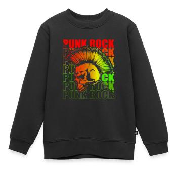 Punk Rock Pogo Anarchie Punks Punk Rocker Punk - Kinder Premium Organic Sweatshirt - Schwarz - Vorne - AI Model Kid Female (0cm)