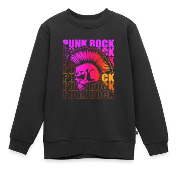 Punk Rock Pogo Anarchie Punks Punk Rocker Punk - Kinder Premium Organic Sweatshirt - Schwarz - Vorne - AI Model Kid Female (0cm)