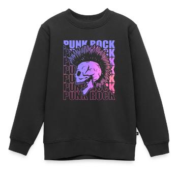 Punk Rock Pogo Anarchie Punks Punk Rocker Punk - Kinder Premium Organic Sweatshirt - Schwarz - Vorne - AI Model Kid Female (0cm)