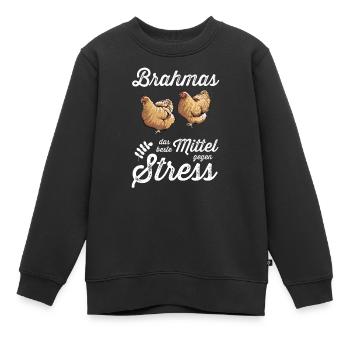 Brahma Hühner I Chicken Geflügel Motiv für - Kinder Premium Organic Sweatshirt - Schwarz - Vorne - AI Model Kid Female (0cm)