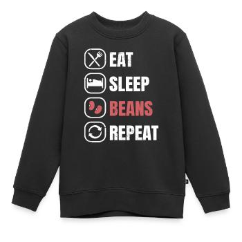 Kidney Bohnen - Kinder Premium Organic Sweatshirt - Schwarz - Vorne - AI Model Kid Female (0cm)