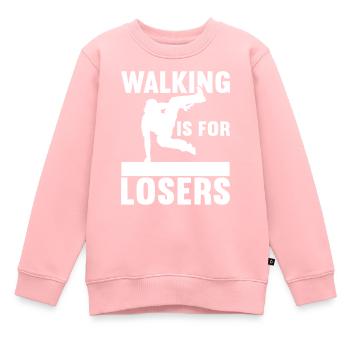 Parkour Freerunning - Sweat Premium enfant bio - rose - Devant - AI Model Kid Female (0cm)