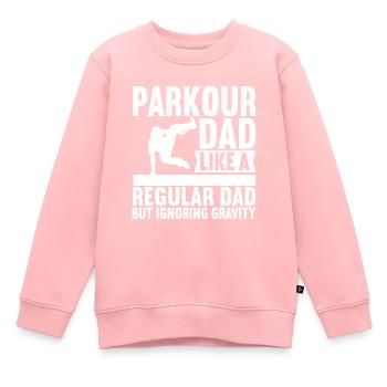 Parkour Freerunning - Sweat Premium enfant bio - rose - Devant - AI Model Kid Female (0cm)