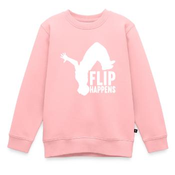 Parkour Freerunning - Sweat Premium enfant bio - rose - Devant - AI Model Kid Female (0cm)