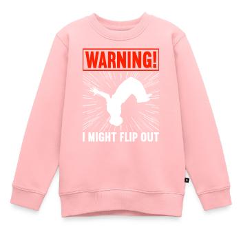 Parkour Freerunning - Sweat Premium enfant bio - rose - Devant - AI Model Kid Female (0cm)