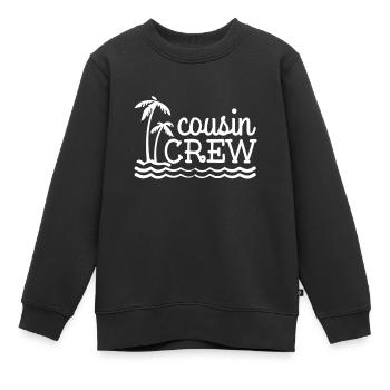 Cousin Crew Beach Vacation Wear pour enfants et adultes - Sweat Premium enfant bio - noir - Devant - AI Model Kid Female (0cm)