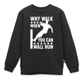 Parkour Freerunning - Kinder Premium Organic Sweatshirt - Schwarz - Vorne - AI Model Kid Female (0cm)
