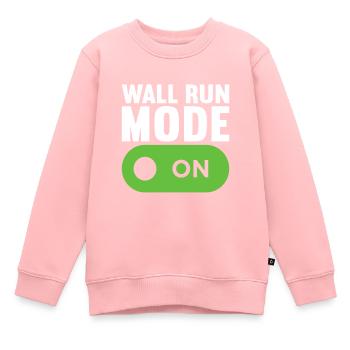 Parkour Freerunning - Sweat Premium enfant bio - rose - Devant - AI Model Kid Female (0cm)